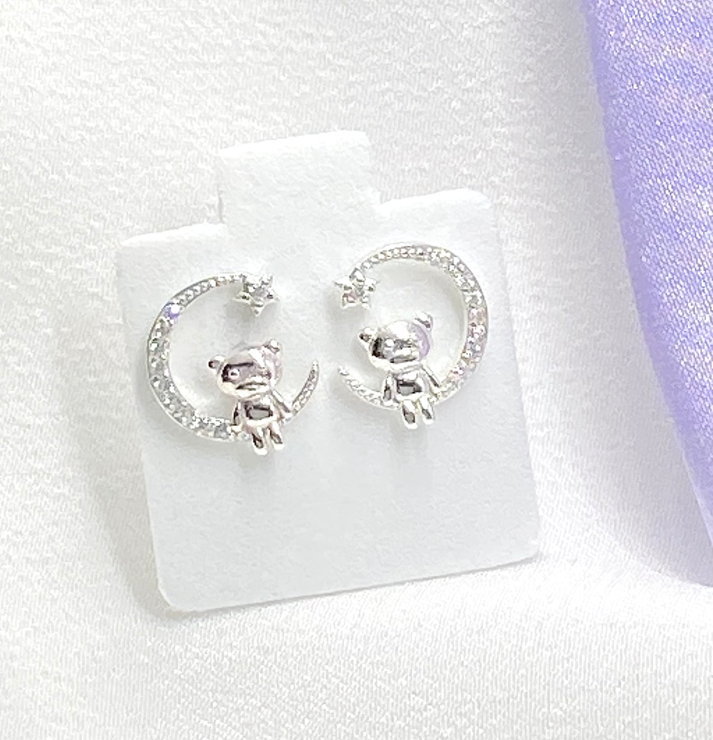 Aretes ositos luna
