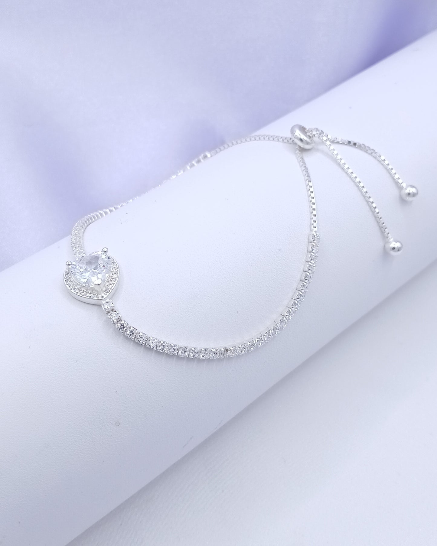 Pulsera ajustable eslabón tenis