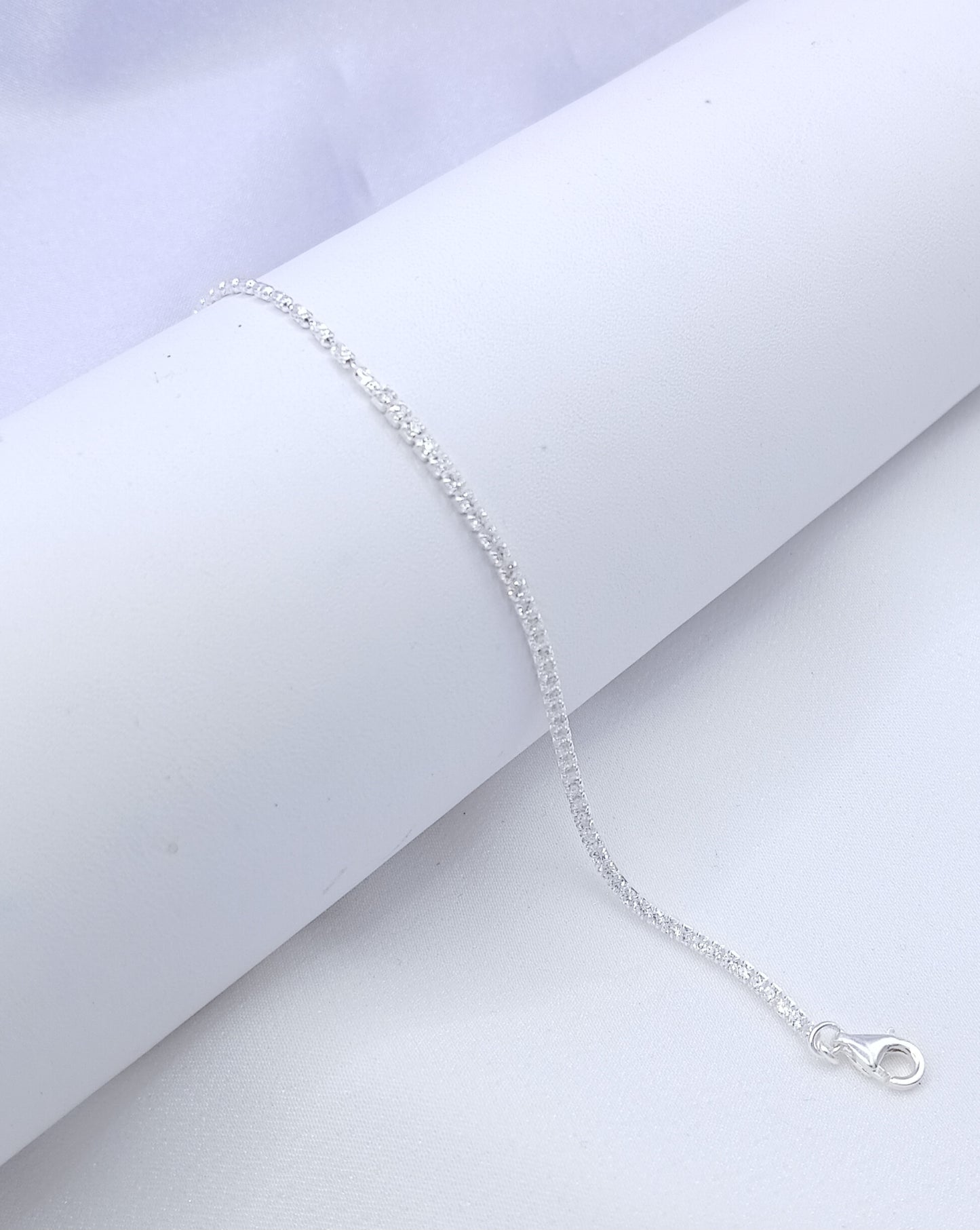Pulsera eslabón tenis y diamantada