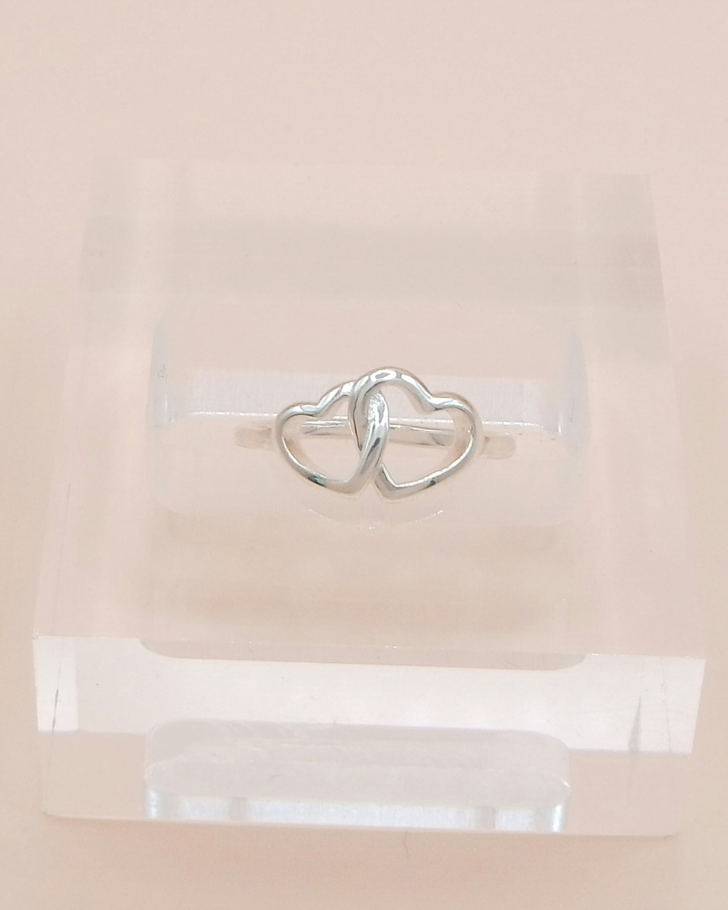 Anillo promesa corazones entrelazados