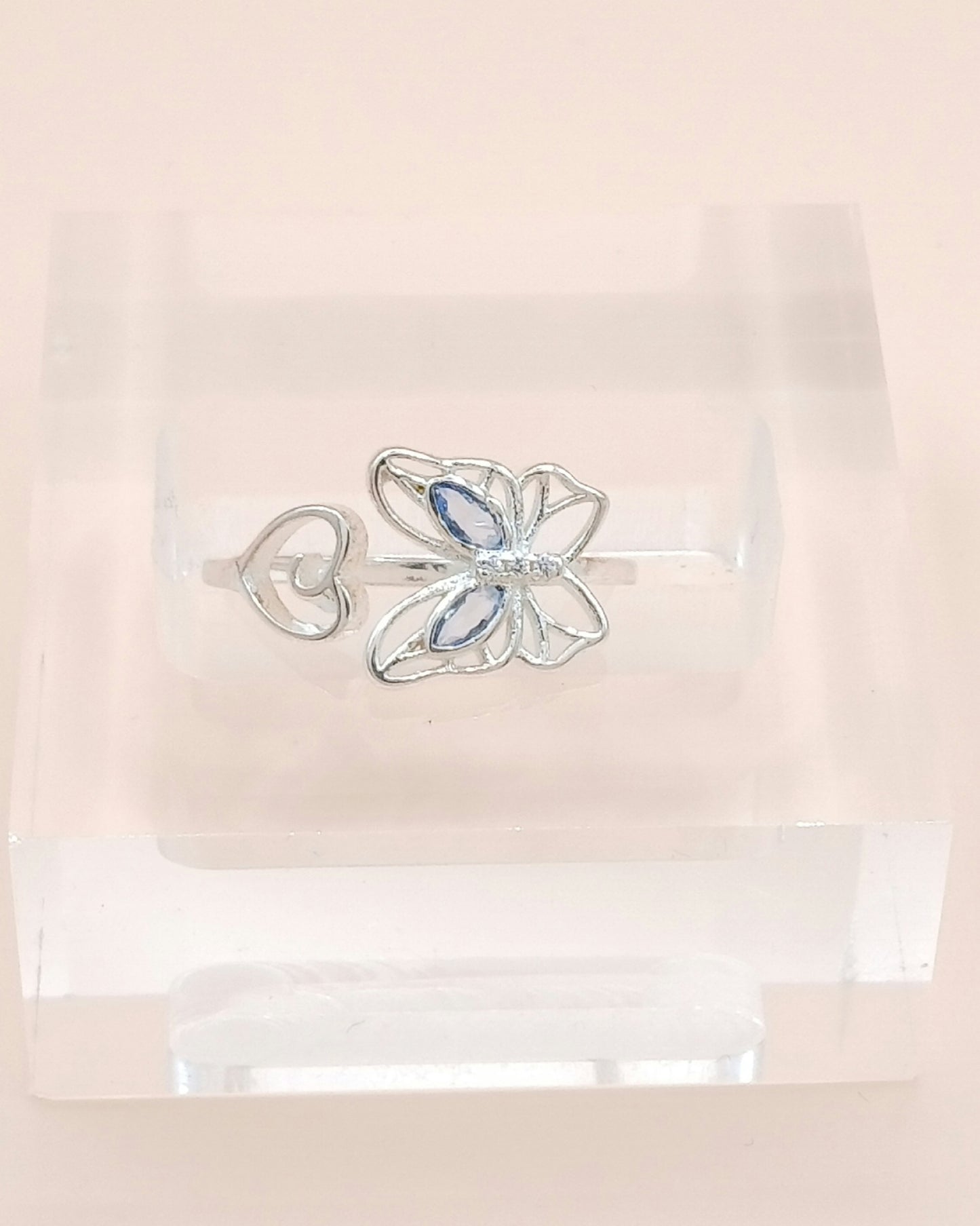 Anillo ajustable mariposa
