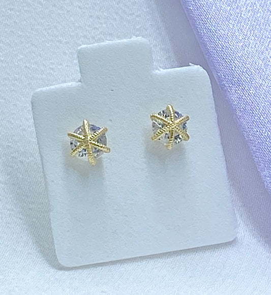 Aretes asterisco amarillo