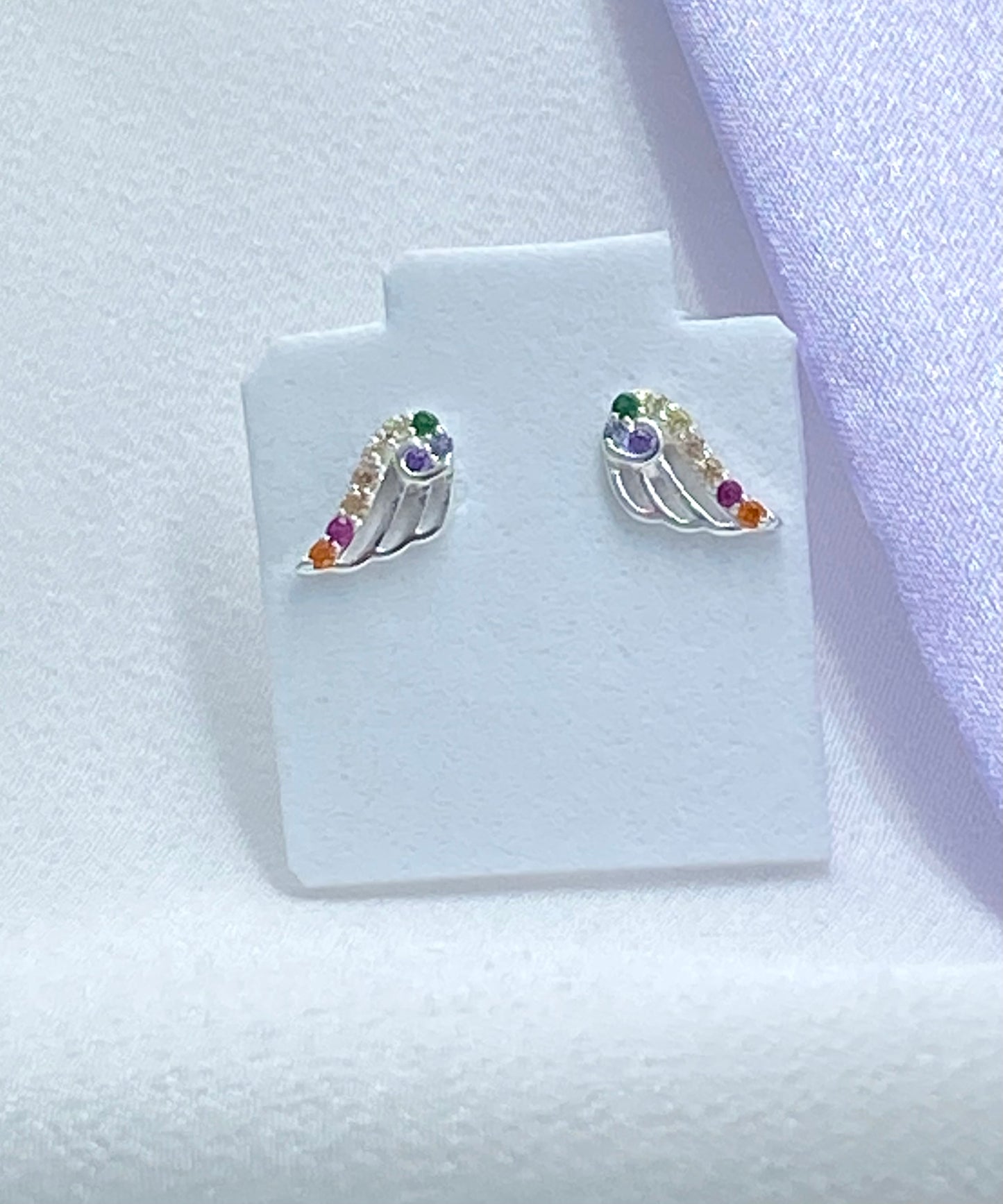 Aretes alas multicolor