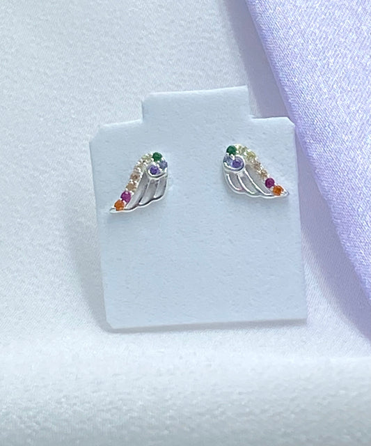 Aretes alas multicolor