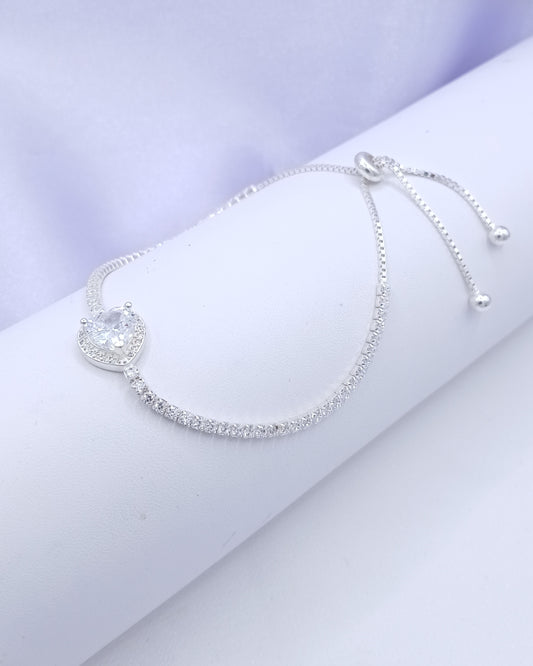 Pulsera ajustable eslabón tenis