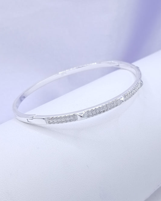 Pulsera aro rígido zirconias
