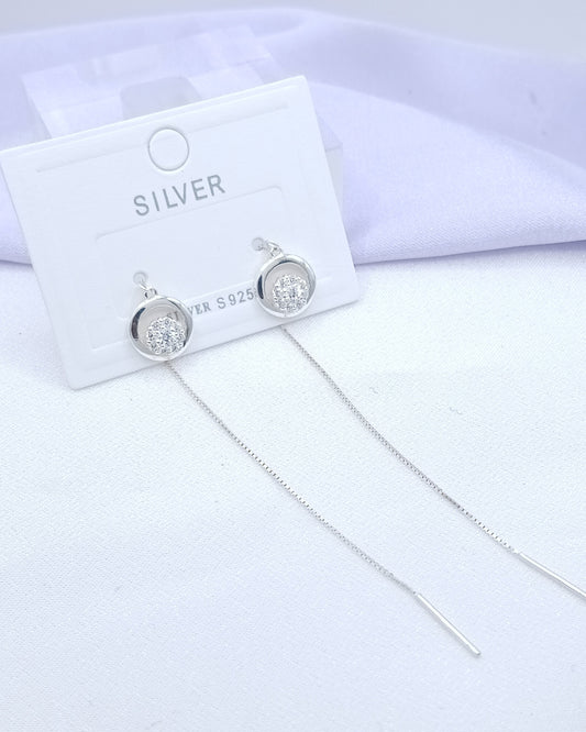 Aretes largos aro tipo violador