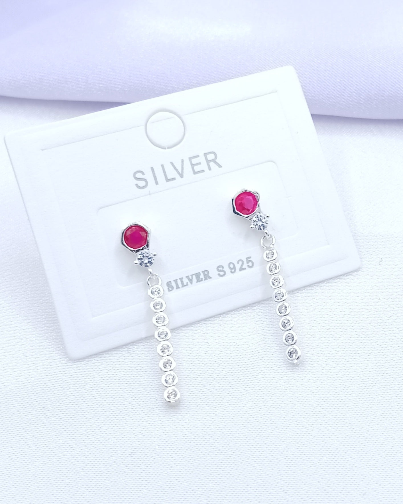 Aretes largos bastoncillo