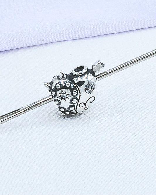 Dije charm corazon ángel diablo