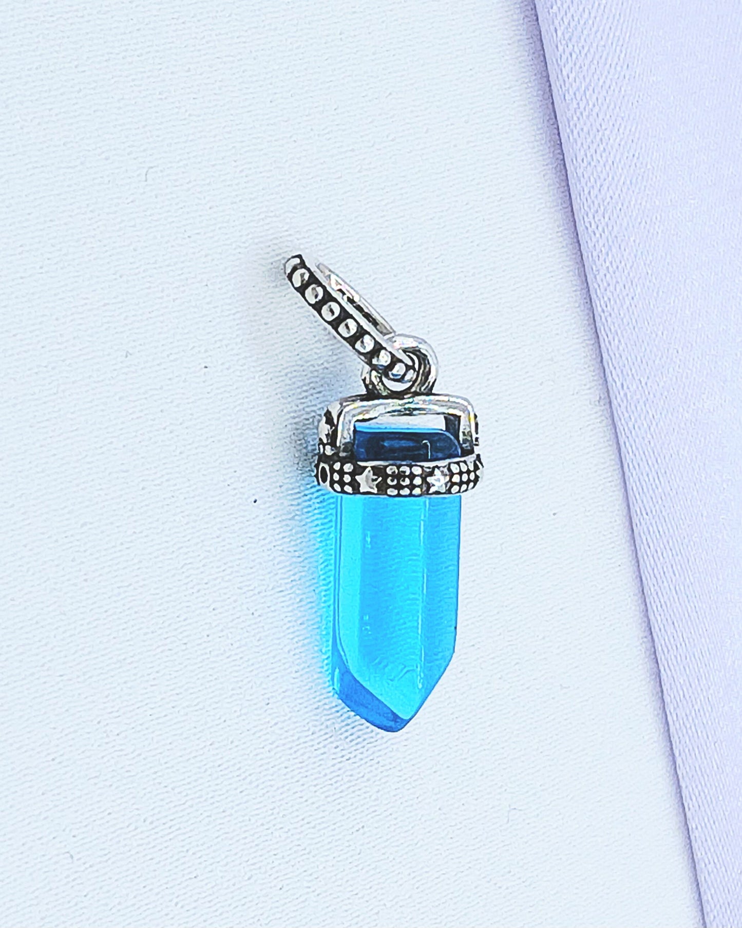 Dije charm cristal celeste