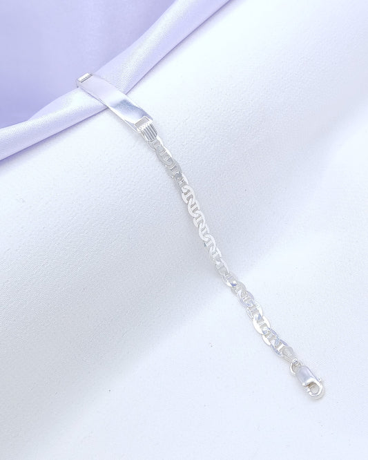 Pulsera placa eslabón gucci