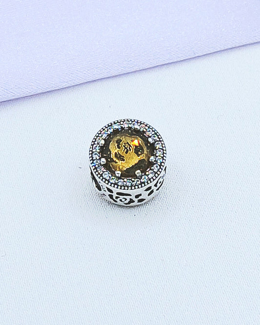 Dije charm zirconia amarilla
