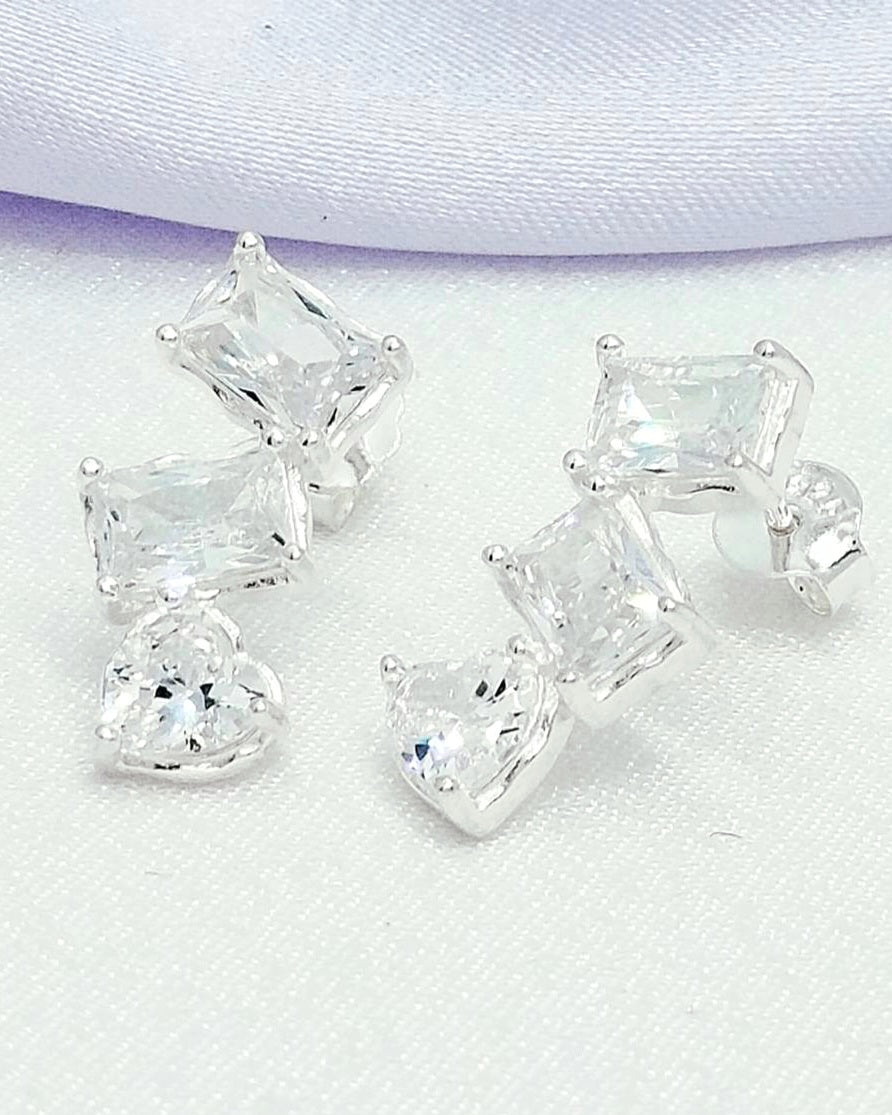 Aretes trío zircones