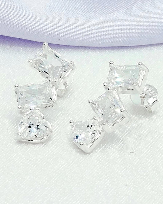 Aretes trío zircones