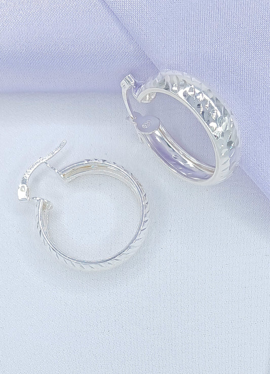 Argolla diamantada ancha