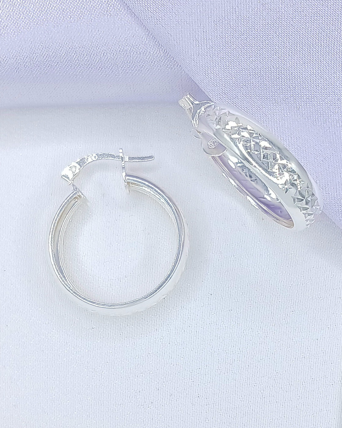 Argolla detalle diamantado ancha