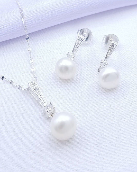 Set perla con punto de luz