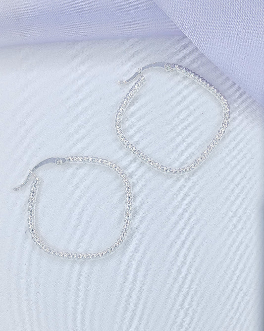 Argolla cuadrada diamantada