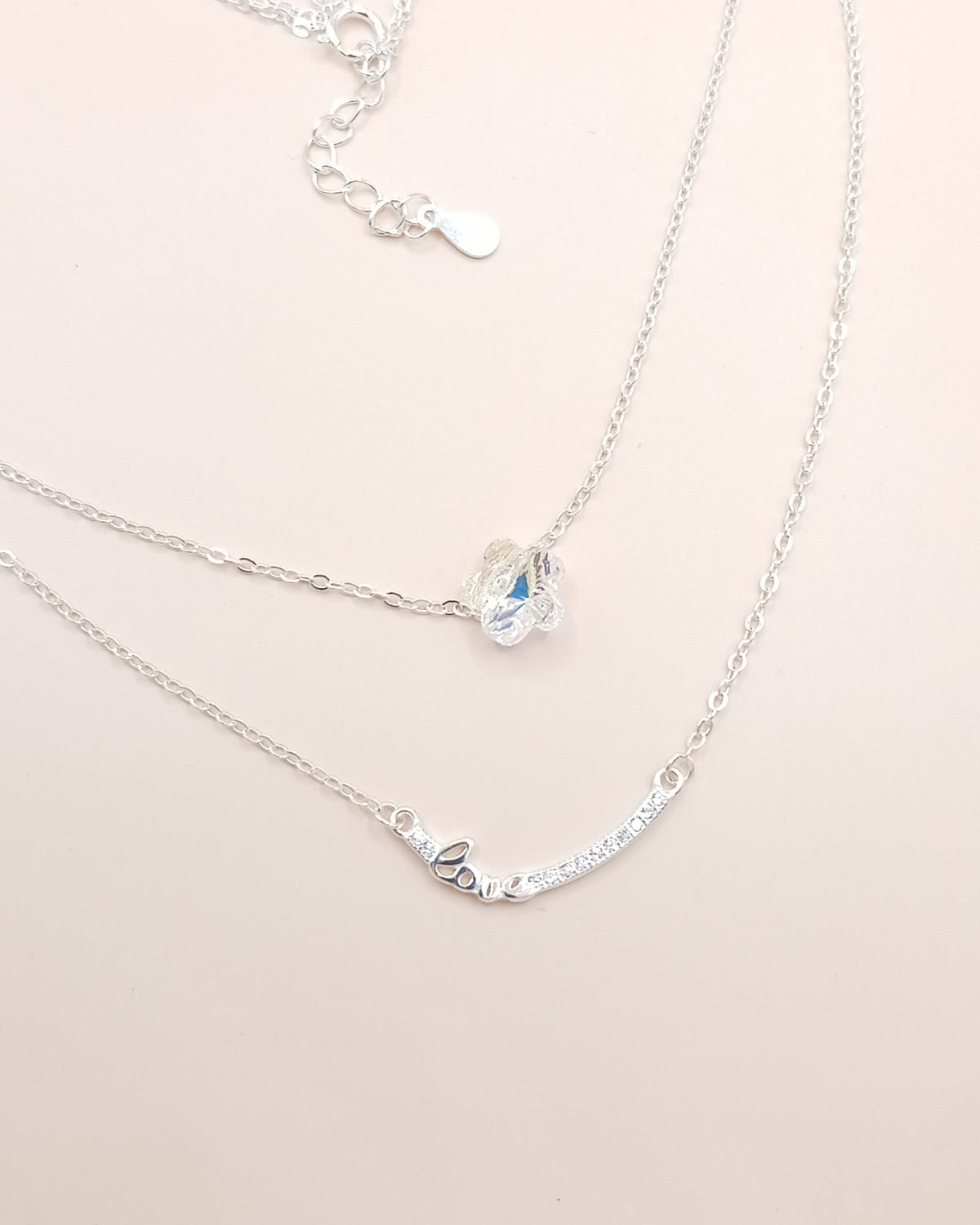 Gargantilla doble cristal love