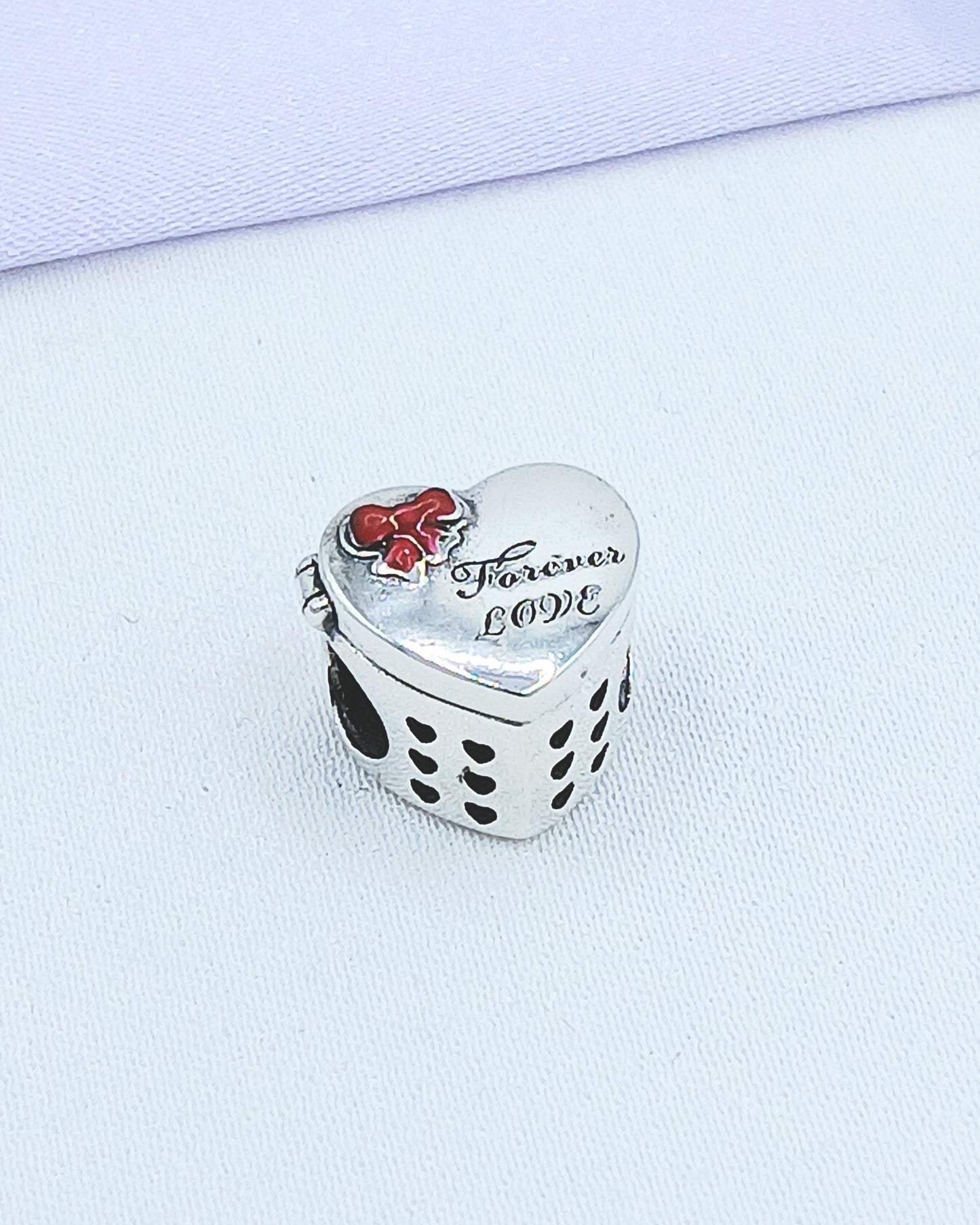 Dije charm caja corazón amor