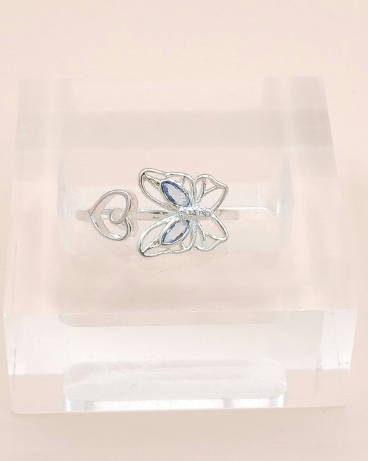 Anillo ajustable mariposa