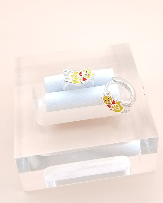 Argollas huggie oso pooh